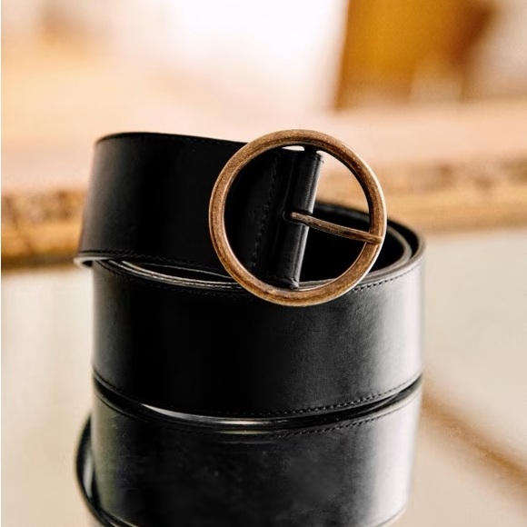 Sezane Accessories - Sezane Alicia Belt, Black, size 85cm